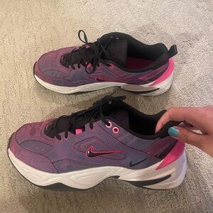 Women’s Nike M2K Tekno SE Sneaker, Pink and Black Multi Colored, Size 10